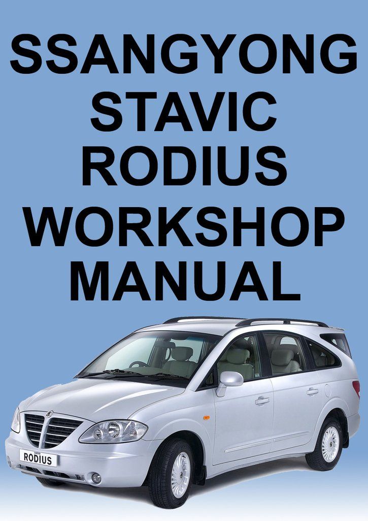 download SsangYong Rodius workshop manual