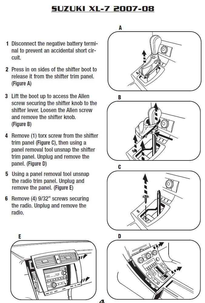 download Suzuki XL 7 workshop manual