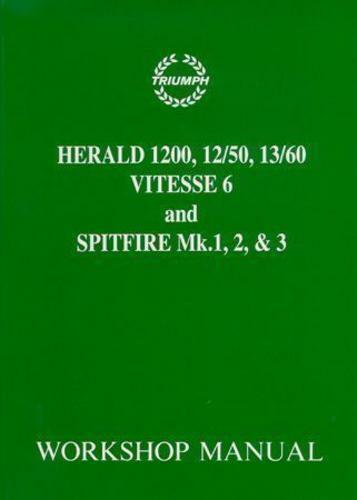 download TRIUMPH HERALD 1200 1250 VITESSE SPITFIRE workshop manual