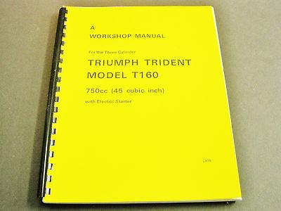 download TRIUMPH Trident T160Motorcycle Manual Manual able workshop manual