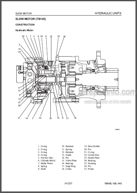 download Takeuchi TB125 TB135 TB145 Compact Excavator Operation able workshop manual