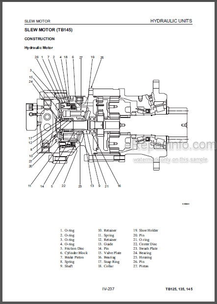 download Takeuchi TB125 TB135 TB145 Compact Excavator Operation able workshop manual