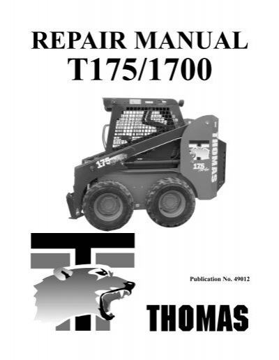 download Thomas T175 1700 Loader able workshop manual