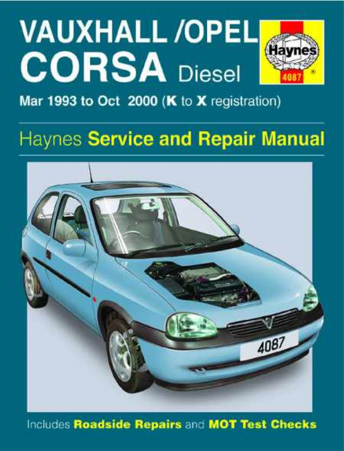 download VAUXHALL OPEL CORSA workshop manual