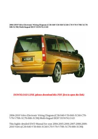 download VOLVO V70 V70R XC70 XC90 workshop manual