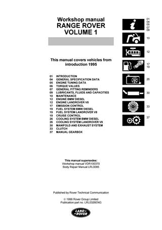 download manuale officina Land rover Freelander 1 01 06 workshop manual