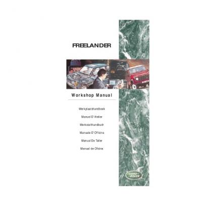 download manuale officina Land rover Freelander 1 01 06 workshop manual